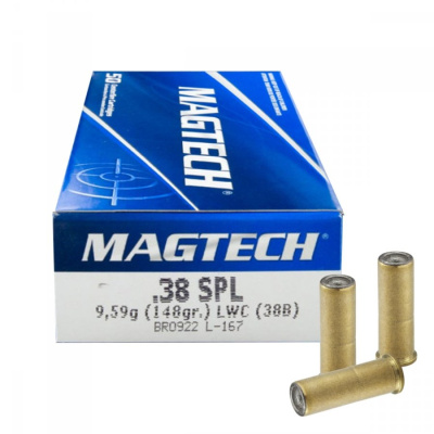 Revolverové náboje 38 Special LWC, 148 gr, 50 ks, Magtech