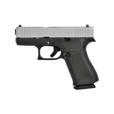 Pistole Glock 43X, 9 mm Luger, Gen5, Stříbrná