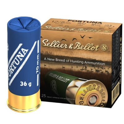 Brokové náboje 12/70 Fortuna, 36 g, 25 ks, Sellier & Bellot, 4,0 mm