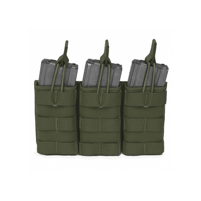 Otevřená trojitá sumka na 3 zásobníky, Warrior, Olivová, pro AR15