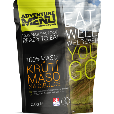 100% krůtí maso na cibulce, bez lepku, Adventure Menu