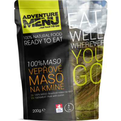 100% vepřové maso na kmíně, bez lepku, Adventure Menu