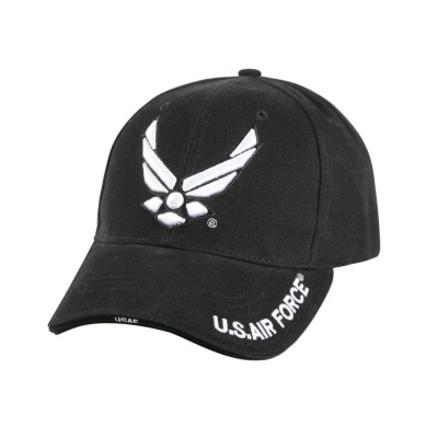 Kšiltovka Deluxe Low Profile Air Force Wing, Rothco, černá