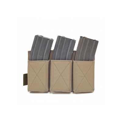 Trojitá Elastic sumka na zásobníky AR15 i AK, Warrior, coyote