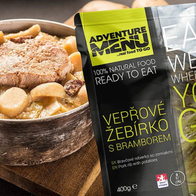 Vepřové žebírko s bramborem, bez lepku, Adventure Menu