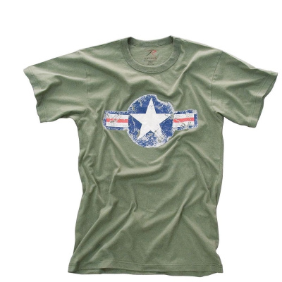 Tričko Army Air Corp Vintage, Rothco, olivové