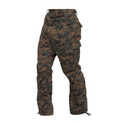 Maskovací kalhoty Vintage Camo Paratrooper Fatigue Pants, Rothco, USMC digital woodland, M