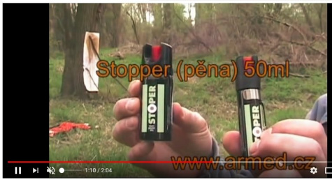 Rychlý test pepřových sprejů