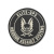 PVC nášivka Logo Shield, černá, Warrior