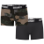 Pánské boxerky Brandit s logem, darkcamo-černé, 2 kusy, S