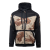 Mikina Rogue Hoodie Full Zip, Helikon, Černá a Desert, XL