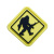 PVC nášivka ozbrojený Bigfoot, Pistol and Rifle, Žlutá