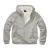 Mikina Sweatjacket Teddylining, Brandit, Grey Melange, 3XL