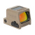 Pistolový kolimátor HE509T X2, Holosun, zelená osnova, FDE
