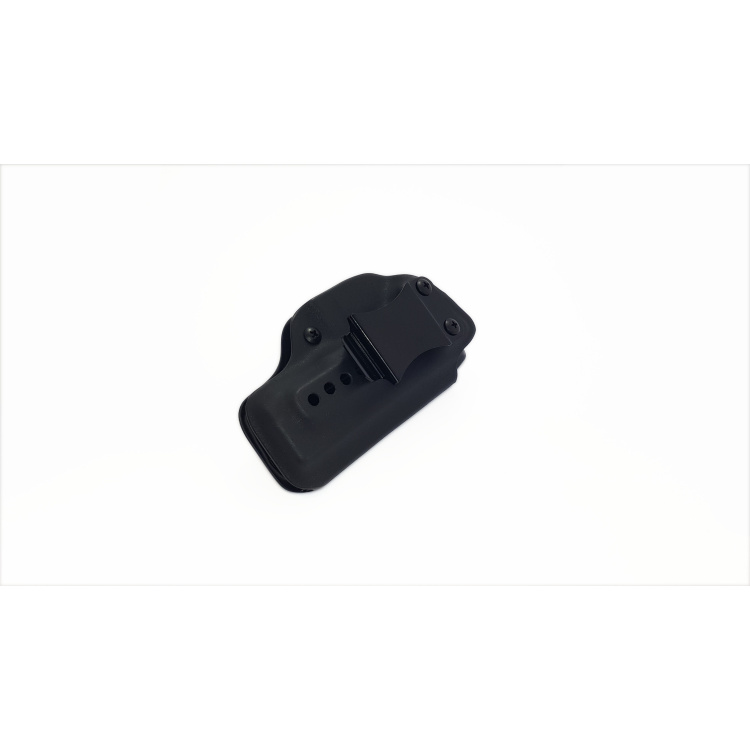 Kydex pouzdro pro Glock 19, vnitřní, černé, poloviční swtg., flush-clip, RH Holsters