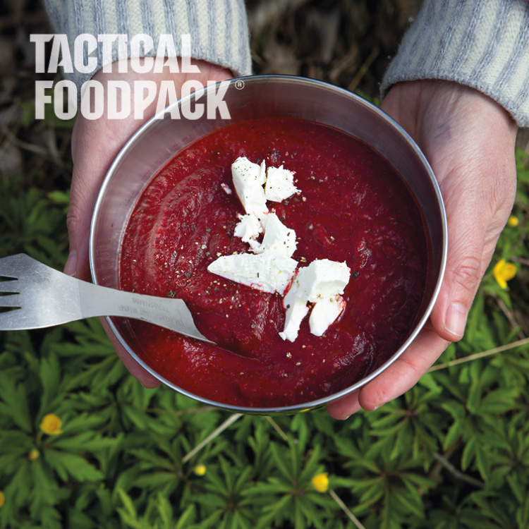 Dehydrované jídlo - feta polévka s červenou řepou, Tactical Foodpack