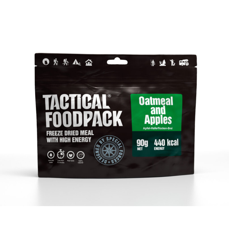 Dehydrované jídlo - ovesná kaše s jablky, Tactical Foodpack