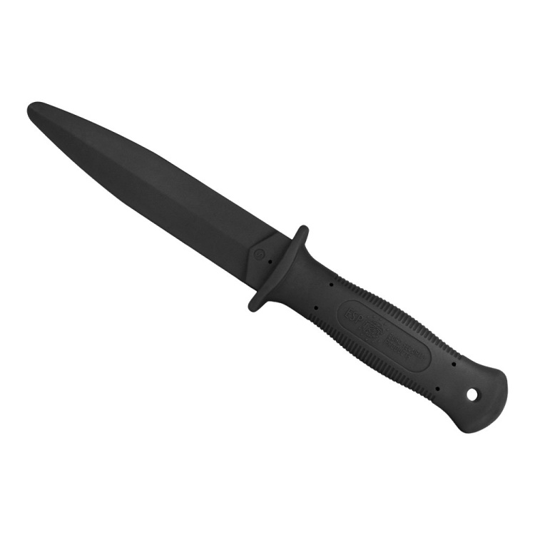Tréninkový gumový nůž 29 cm, měkčí, černý