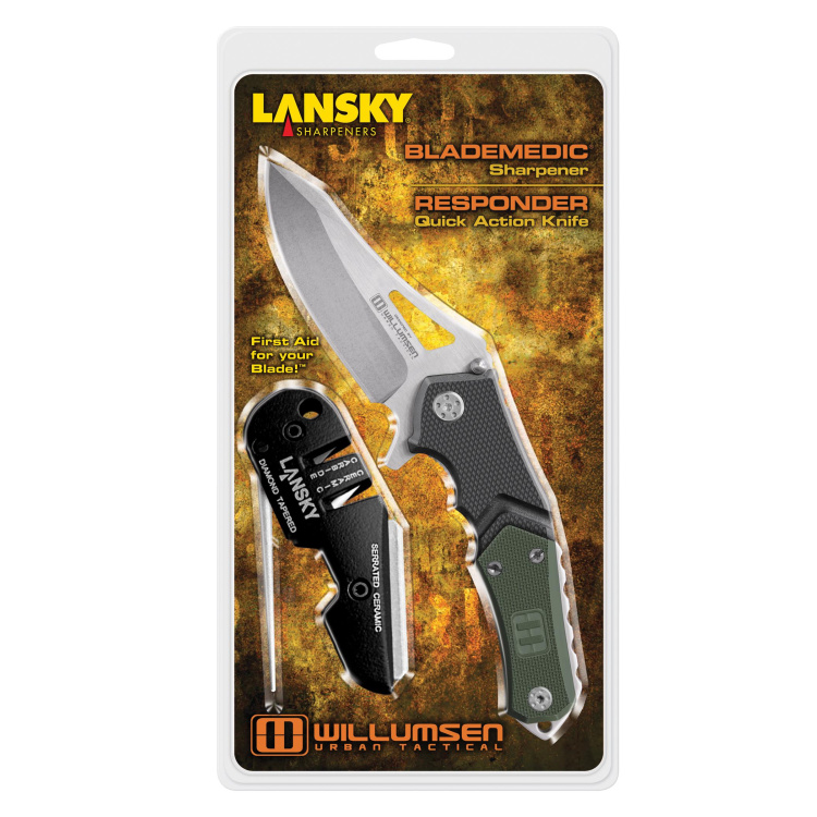 Set nůž Responder + brousek Blademedic, Lansky