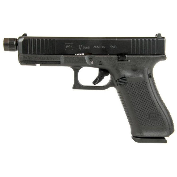 Pistole Glock 17, 9 mm Luger - GEN5, Černá, MOS FS se závitem