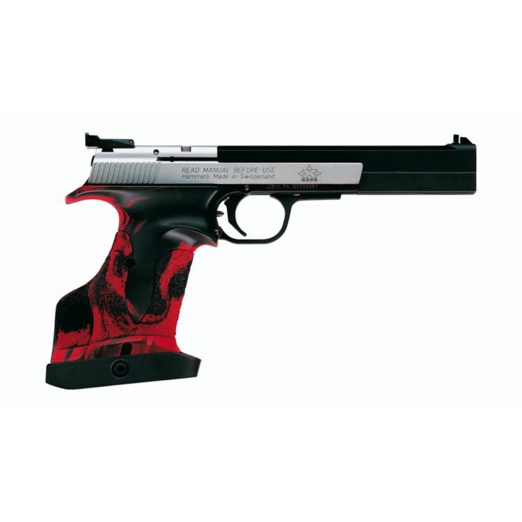 Pistole Hämmerli X-Esse SPORT, 22 LR, pravá, velikost L, červená