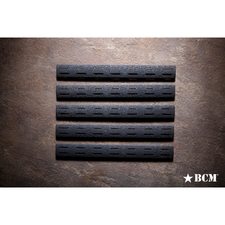 Sada krytek na KeyMod BCMGUNFIGHTER™ KeyMod Rail Panel Kit, 5.5-inch, černý, 5ks