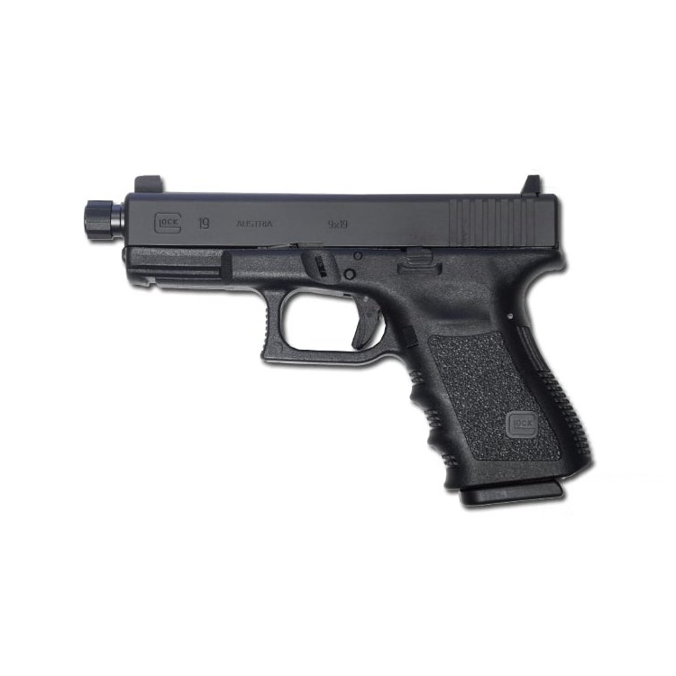Pistole Glock 19, 9 mm Luger - Glock Gen 3 Černá se závitem