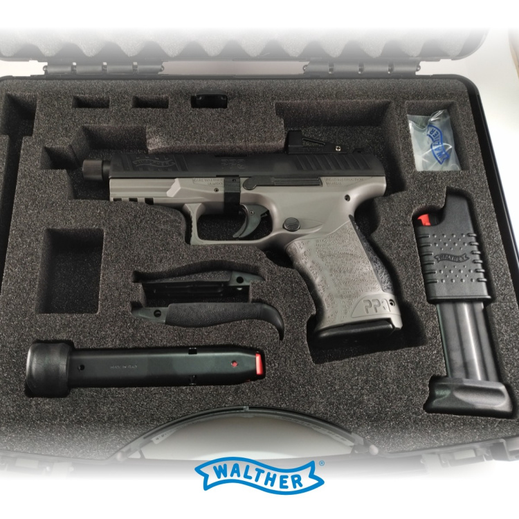 Pistole Walther PPQ Q4 TAC 4,6″ 9 mm Luger, kolimátor