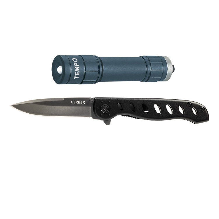 Gerber set Evo Jr Folding Knife + Tempo LED Flashlight - Gerber set Evo Jr Folding Knife + Tempo LED Flashlight
