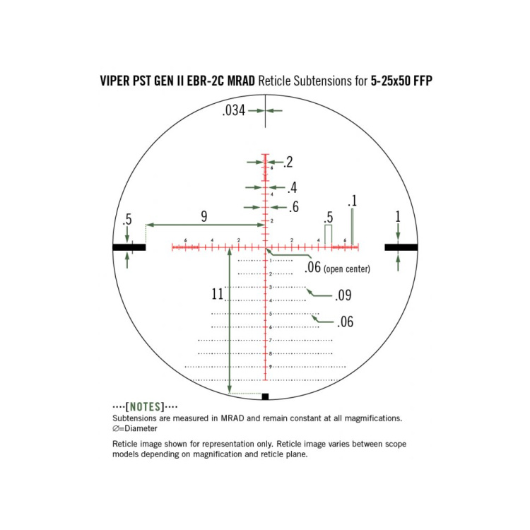 Puškohled Vortex Viper PST Gen II 5-25x50 FFP EBR-2C MRAD