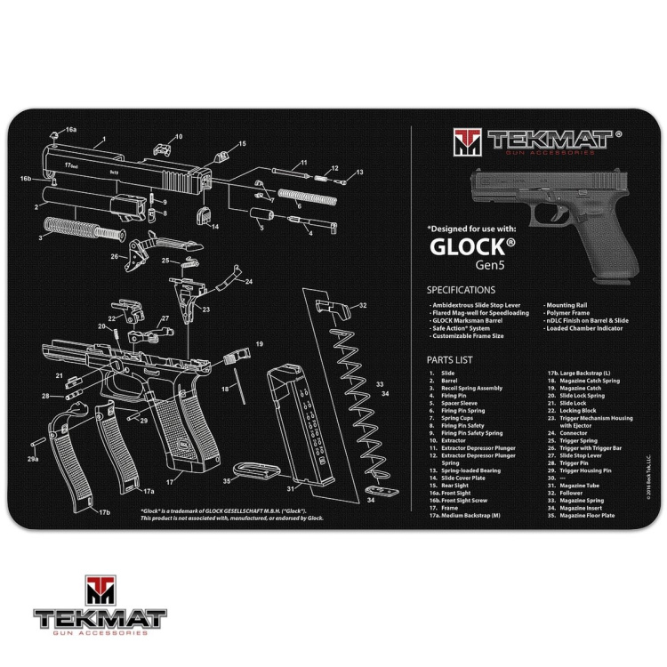Podložka TekMat s motivem Glock Gen5