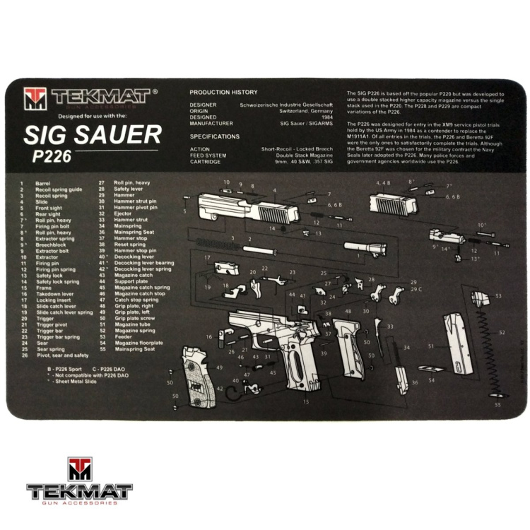 Podložka TekMat s motivem Sig Sauer P226