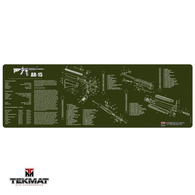 Podložka TekMat s motivem AR-15 olivová