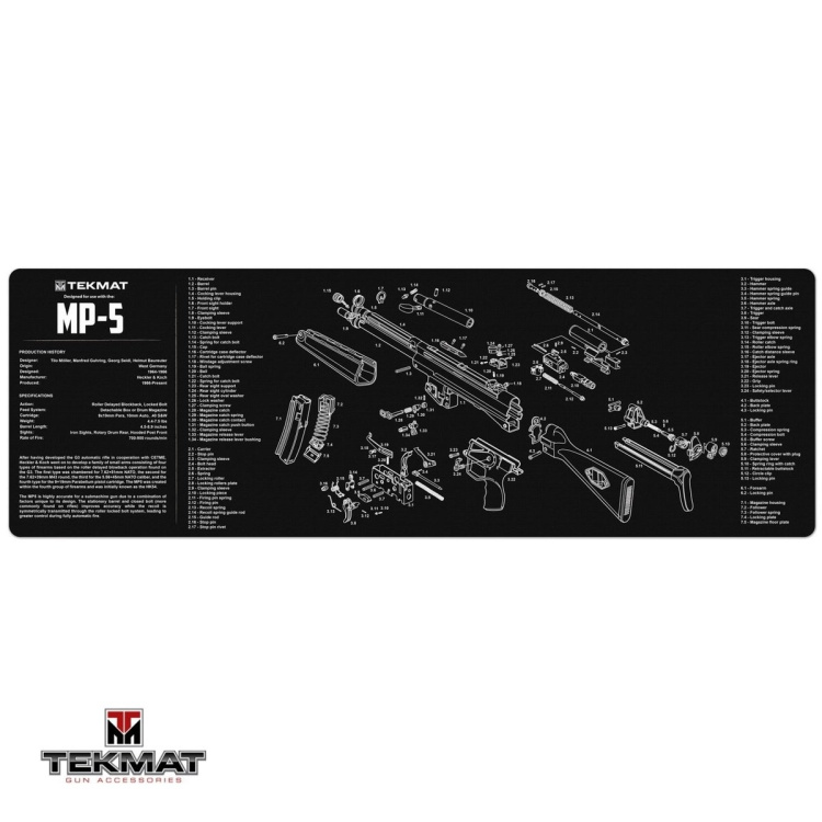 Podložka TekMat s motivem Heckler &amp; Koch MP5