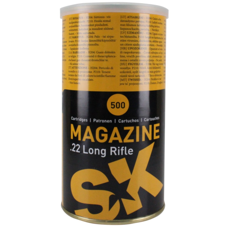 Malorážkové náboje SK 22 LR Magazine, 500 ks, Lapua