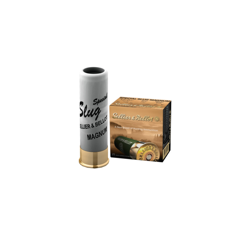Brokové náboje 12/76 Special Slug Magnum, 32g, 25 ks, Sellier &amp; Bellot