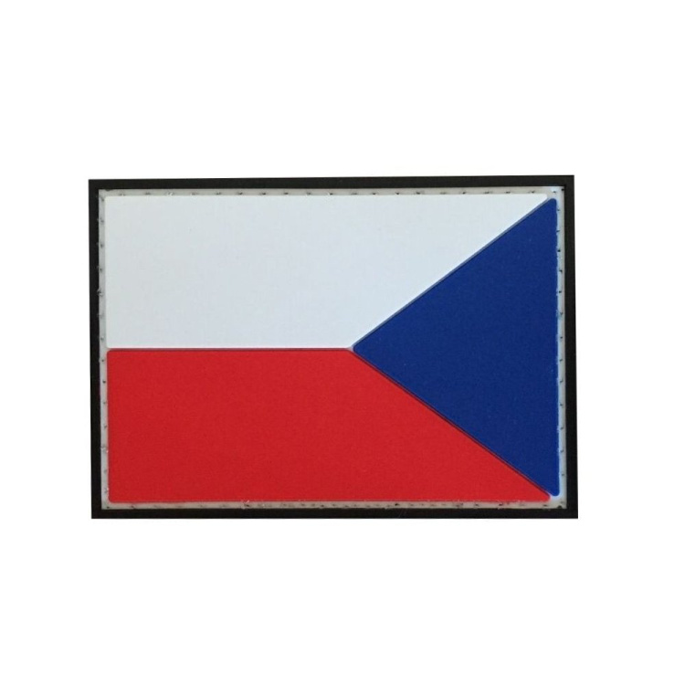 PVC nášivka Česká republika, reverzní vlajka