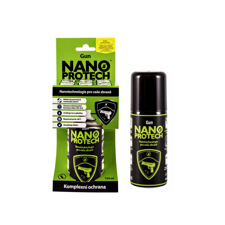 Čistící, mazací a antikorozní sprej Nanoprotech Gun, 150 ml