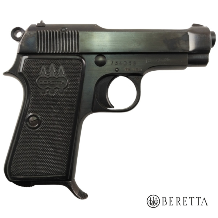 Pistole Beretta 35, 7,65 Browning, použitá - Beretta 35, ráže 7,65 Browning, hlaveň 80 mm, pistole samonabíjecí, použitá