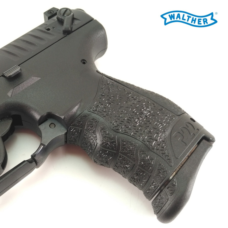 Pistole Walther P22QD, 22 LR - Walther P22QD 22LR, pistole samonabíjecí, černá