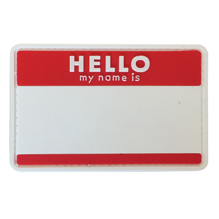 PVC nášivka - Hello My Name is