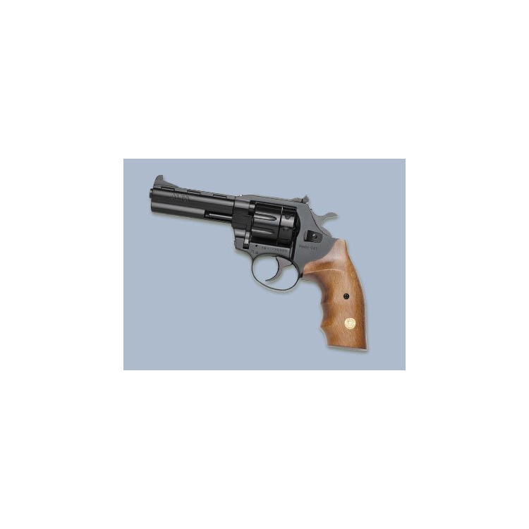 Revolver Alfa model 641 4″, 6 mm Flobert, nikl, dřevěné střenky
