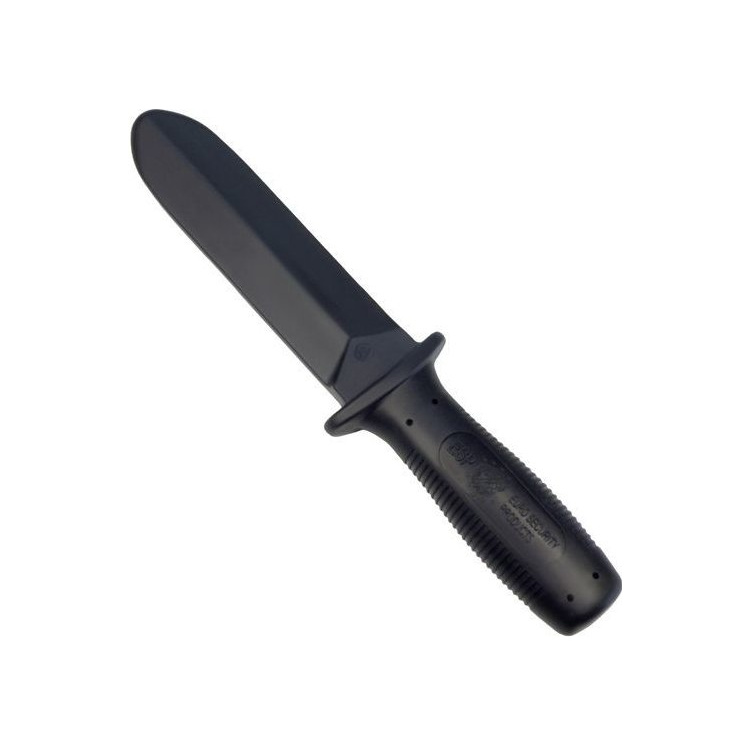 Tréninkový gumový nůž, 22 cm, měkčí, černý, ESP