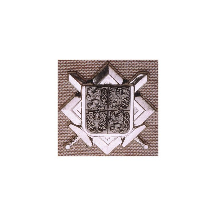 Odznak AČR - znak + meče, stříbrný