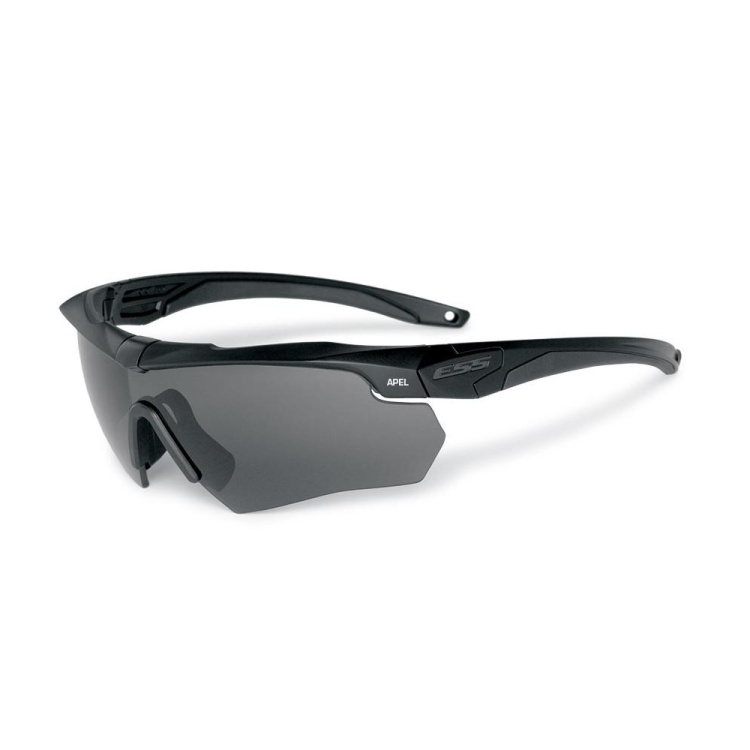 Balistické brýle Crossbow, černé, čirá + tmavá skla, ESS