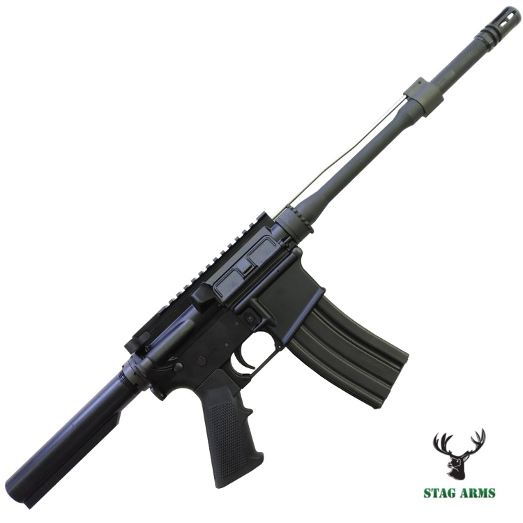 Puška samonabíjecí Stag Arms Model Bones bez pažbení, hlaveň 11″