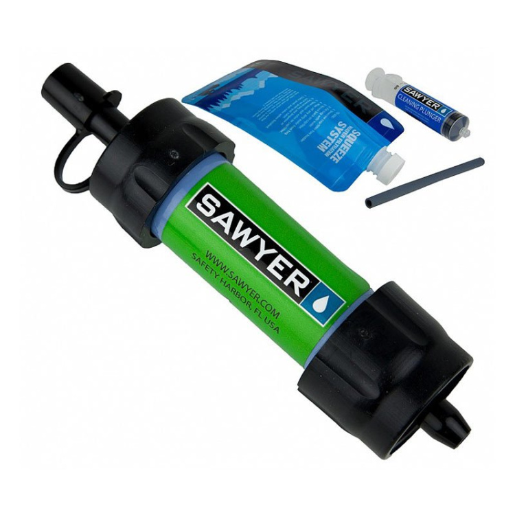 Vodní cestovní filtr SAWYER MINI Filter, zelený