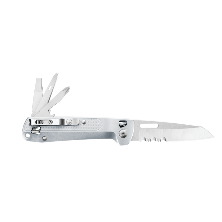 Zavírací nůž Leatherman Free K2X Silver, kombinované ostří
