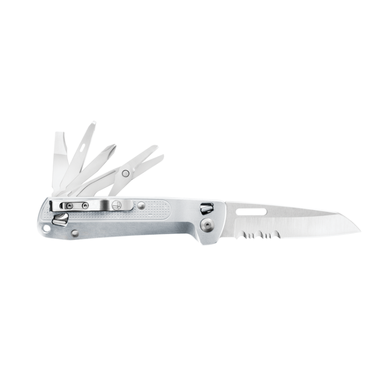 Zavírací nůž Leatherman Free K4X Silver, kombinované ostří