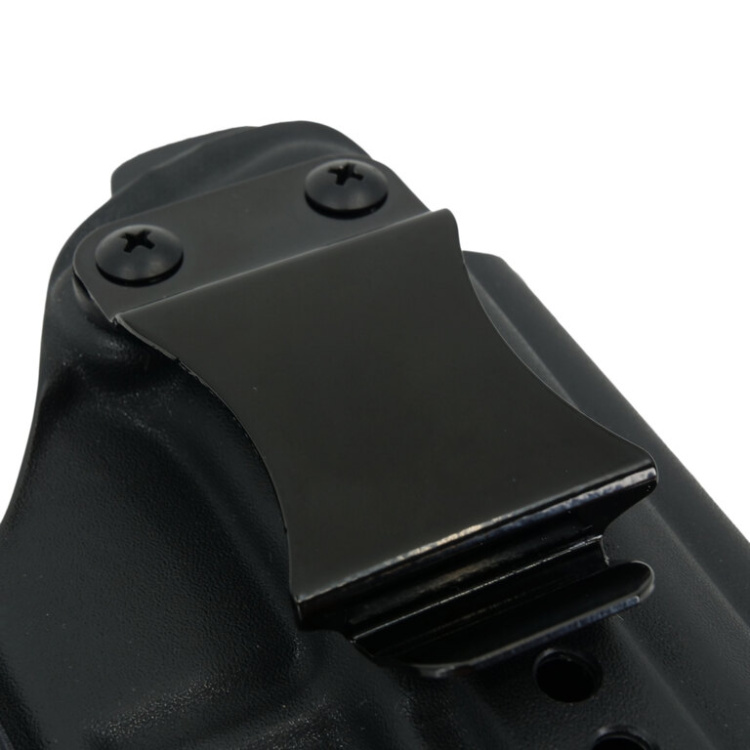 Kydex pouzdro Glock 43X rail, vnitřní, pravé, pol. swtg., černé, průvlek 40 mm, RH Holsters